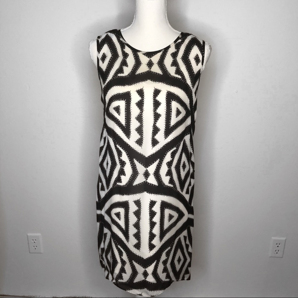 Milly Silk Mini Dress Sheer Lined Size 8